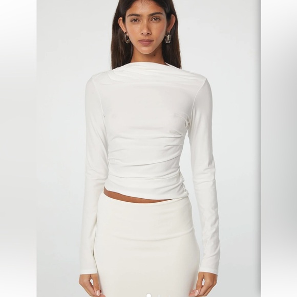 The Line by K Tops - NWT The Line by K White Selma Long Sleeve Top